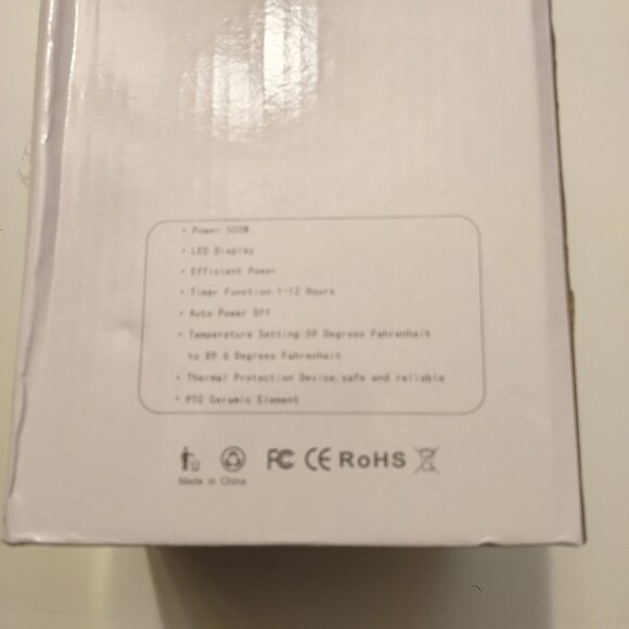 Portable Wall Plug-In Electric Heater With Remote Control & Timer Function - Picture 4 of 8